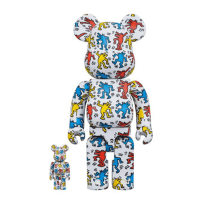 bearbrick keith haring 400%, dancing dog