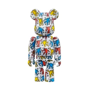 bearbrick keith haring 400%, dancing dog