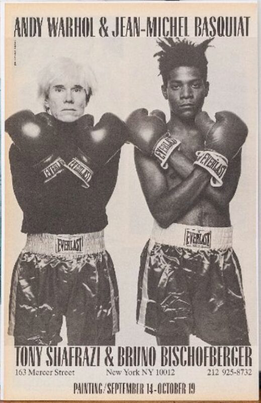 affiche originale de l’exposition warhol basquiat