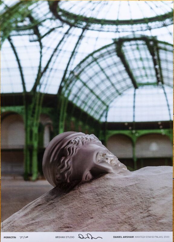 daniel arsham, wanted! grand palais, signé