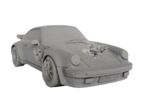 eroded 911 turbo porsche figure