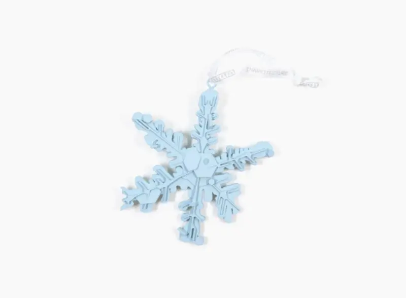 snowflake light blue ornement, daniel arsham, snarkitecture et seletti