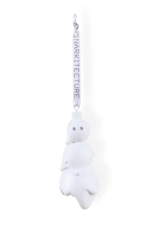 snowman white ornement, daniel arsham, snarkitecture et seletti