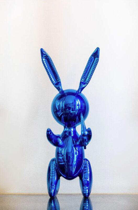 balloon rabbit blue
