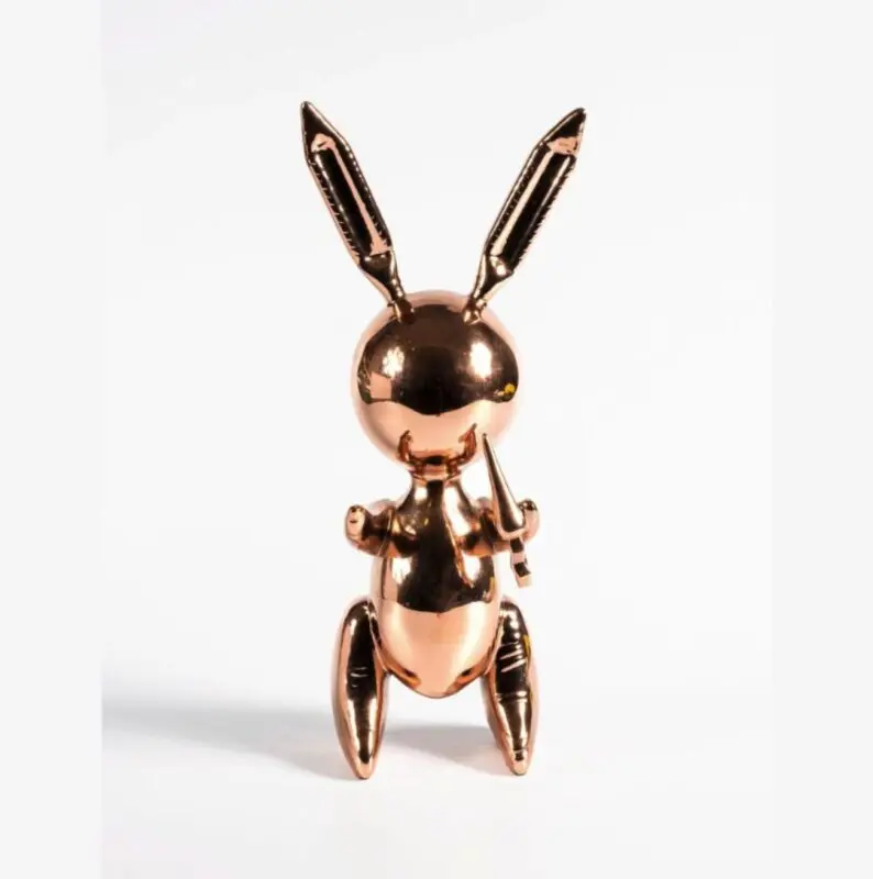 balloon rabbit gold