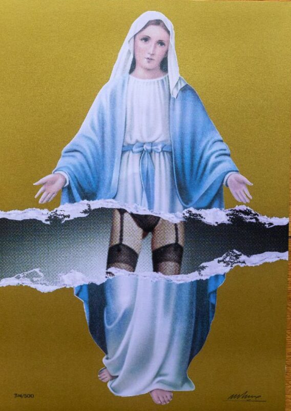 virgin mary vierge gold