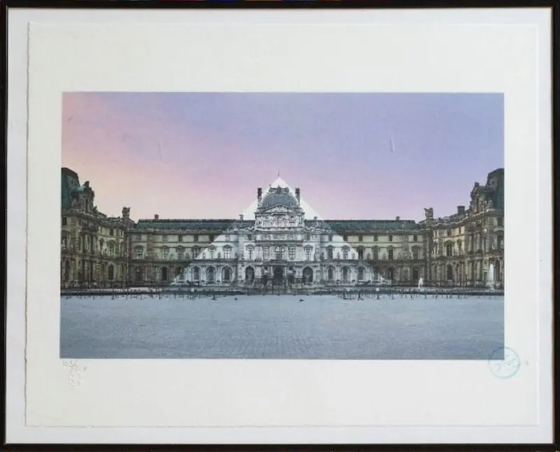 July at the Louvre, the pyramid, Paris, France, 2016