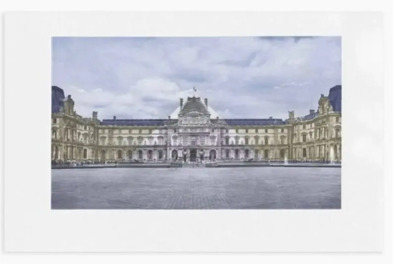 JR – The Louvre as seen by JR, color etching