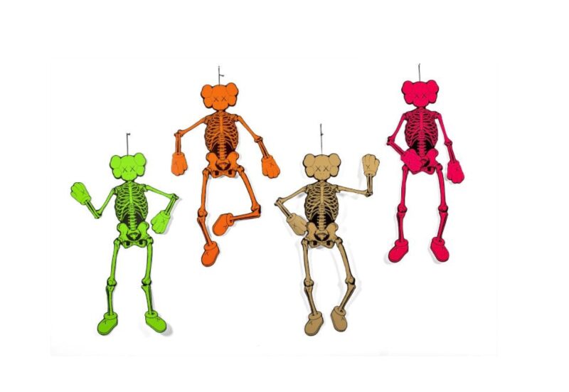 skeleton board cut out ornament bones