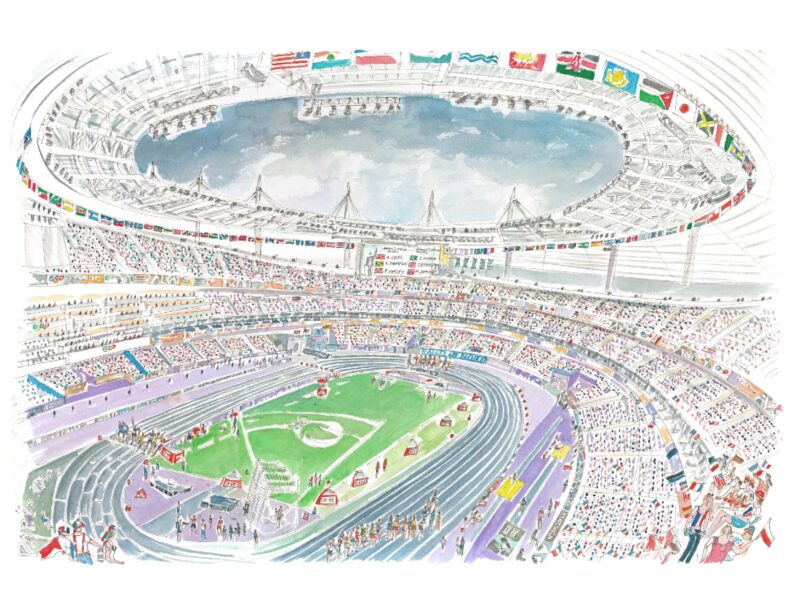 athlétisme j.o 2024, moyen format