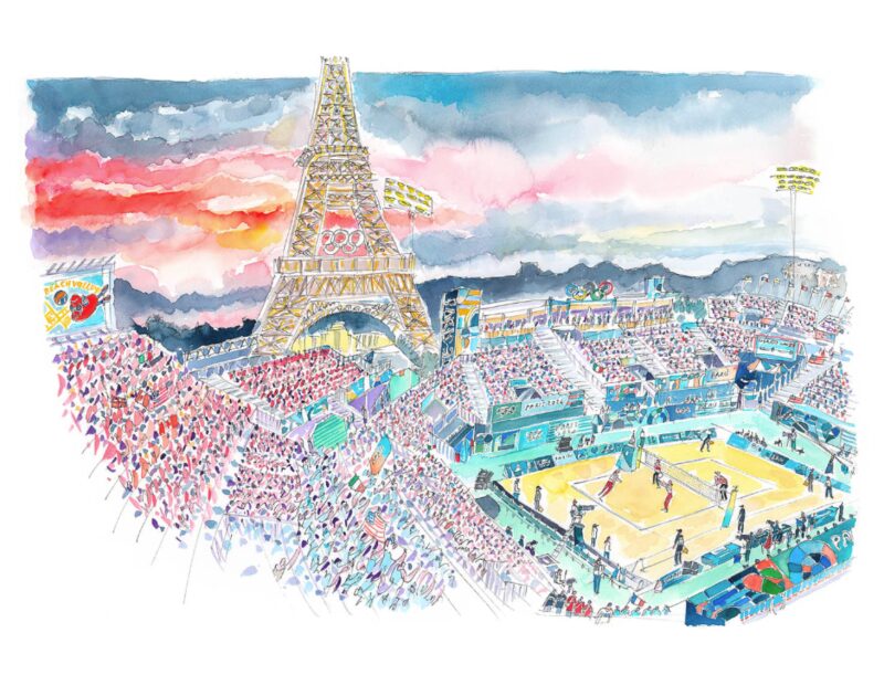 beach volleyball j.o 2024, petit format