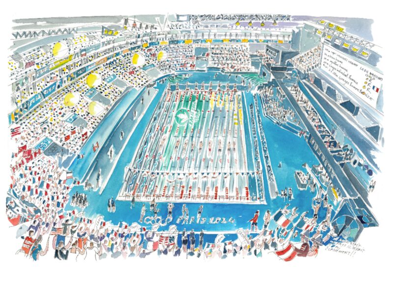 natation j.o paris 2024, petit format
