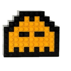 alien a bright light orange (space invaders)