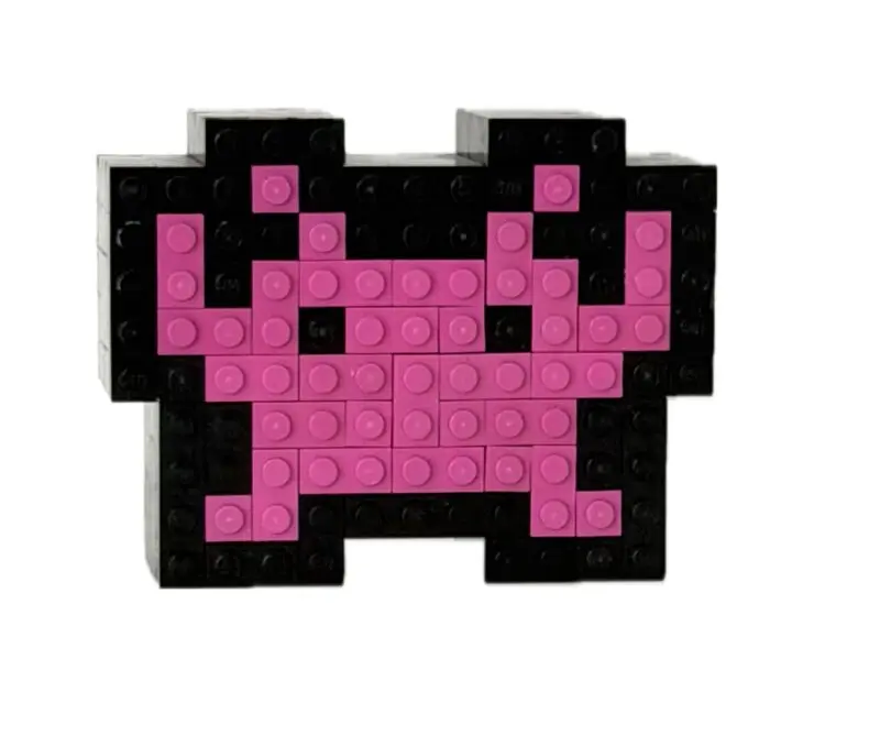 alien f dark pink (space invaders)