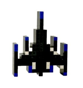 Laser base Space Invaders blue