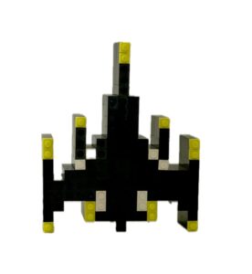 laser base space invaders neon yellow
