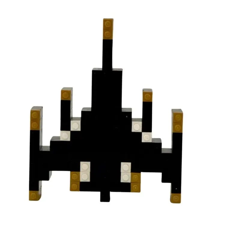 laser base space invaders pearl gold