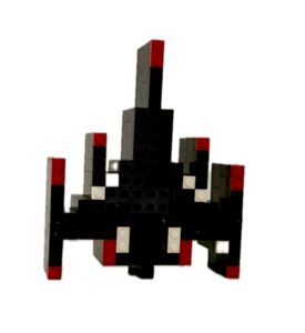 laser base space invaders red