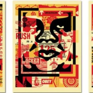 obey 3 face collage