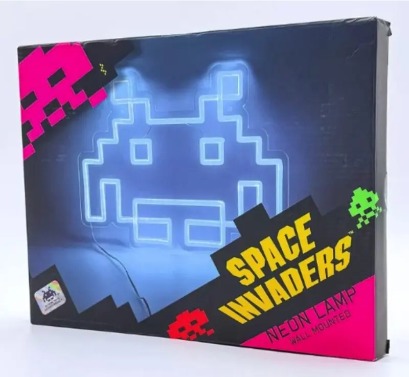 lampe néon iconique space invaders