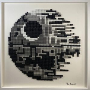 death star ii, mosaïque, pièce unique