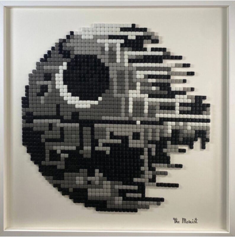 death star ii, mosaïque, pièce unique