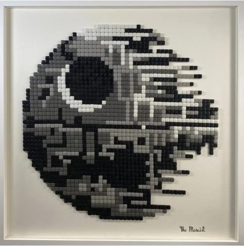 Death Star II, mosaic, unique piece
