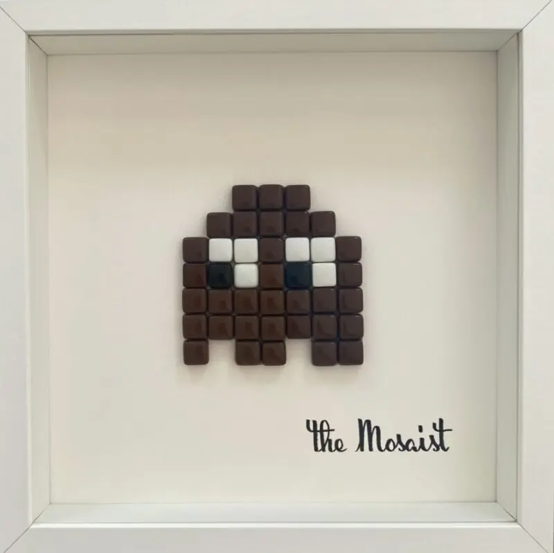 ghost brown donkey, mosaïque
