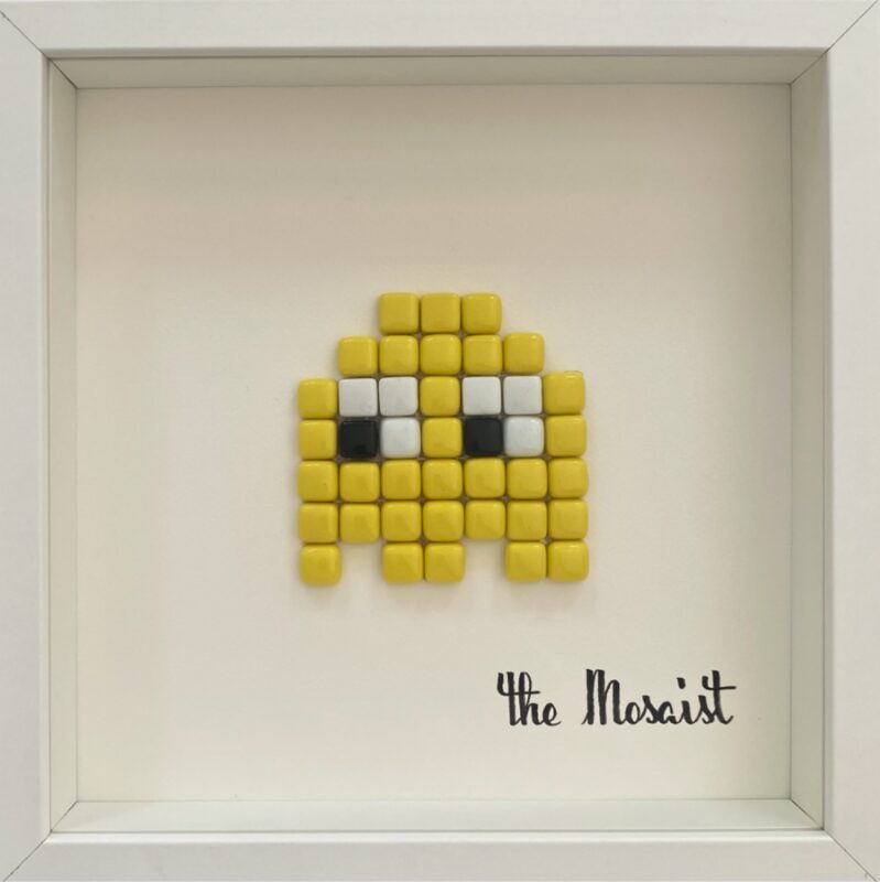 ghost yellow chocobo, mosaic