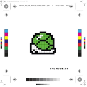 green shell, print
