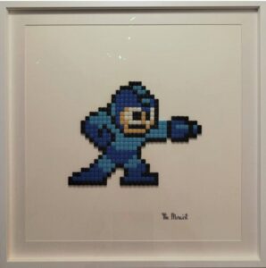 megaman, mosaïque, epreuve d'artiste
