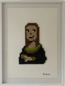 mona lisa, mosaïque