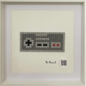 NES controller, mosaic