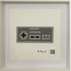 NES controller, mosaic