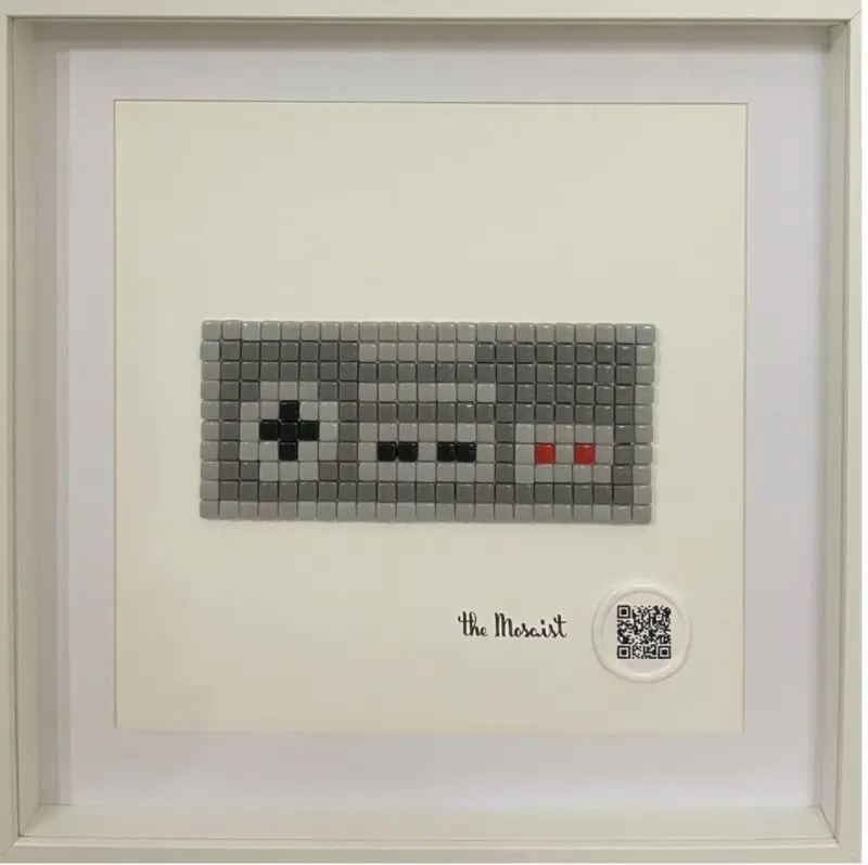 NES controller, mosaic