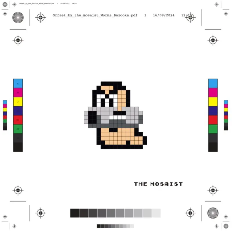 worms bazooka, print